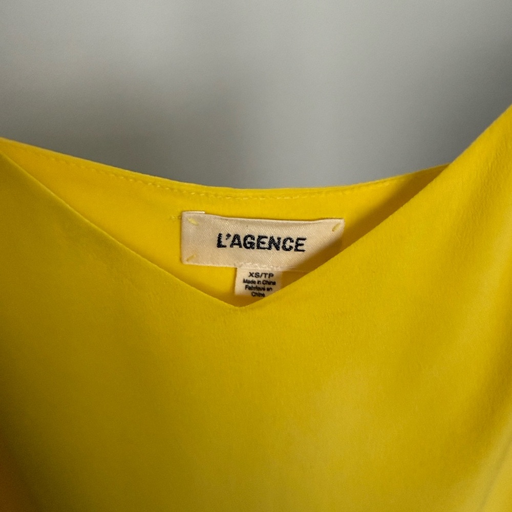 L'AGENCE Vibrant Yellow Blouse